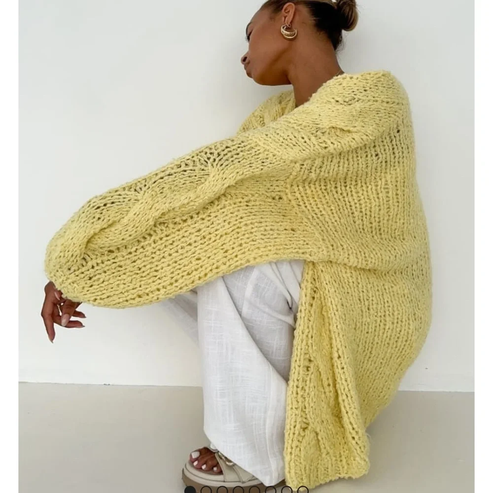 Rumored Yellow Knit Cardigan - Picture 2 of 4